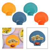 Maxbell Seasoning Dish with Sauce Compartment for Tomato Sauce Sushi Appetizer Yellow