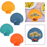 Maxbell Seasoning Dish with Sauce Compartment for Tomato Sauce Sushi Appetizer Yellow