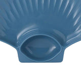 Maxbell Seasoning Dish with Sauce Compartment for Tomato Sauce Sushi Appetizer Blue