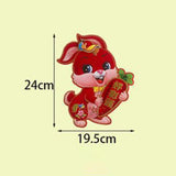 Maxbell Chinese New Year Door Sticker Ornament for Spring Festival Decoration S