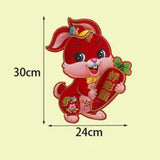 Maxbell Chinese New Year Door Sticker Ornament for Spring Festival Decoration M