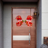 Maxbell Chinese New Year Door Sticker Ornament for Spring Festival Decoration M