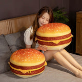 Maxbell Creative Hamburger Pillow Plush Cushion Decorative for Office Home Gifts