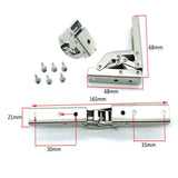 Maxbell 2 Pieces Folding Hinges Heavy Support Workbench Table Legs Bracket Hardware