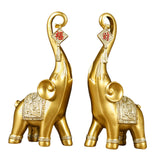 Maxbell Elephant Statues Sculpture for Home Decoration Housewarming Gifts Aureate