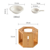 Maxbell Tealight Candles Holder Wax Melt Warmer Diffuser Table Essential Oil Burner