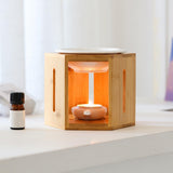 Maxbell Tealight Candles Holder Wax Melt Warmer Diffuser Table Essential Oil Burner
