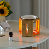 Maxbell Tealight Candles Holder Wax Melt Warmer Diffuser Table Essential Oil Burner