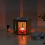 Maxbell Tealight Candles Holder Wax Melt Warmer Diffuser Table Essential Oil Burner