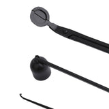 Maxbell 3Pcs Candle Wick Trim Candle Care Kit Candle Snuffer for Candle Lover Black