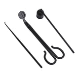 Maxbell 3Pcs Candle Wick Trim Candle Care Kit Candle Snuffer for Candle Lover Black