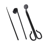 Maxbell 3Pcs Candle Wick Trim Candle Care Kit Candle Snuffer for Candle Lover Black