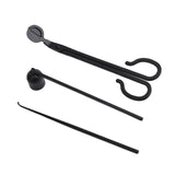 Maxbell 3Pcs Candle Wick Trim Candle Care Kit Candle Snuffer for Candle Lover Black