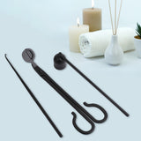 Maxbell 3Pcs Candle Wick Trim Candle Care Kit Candle Snuffer for Candle Lover Black