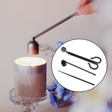 Maxbell 3Pcs Candle Wick Trim Candle Care Kit Candle Snuffer for Candle Lover Black