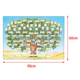Maxbell Family Tree Diagram to Fill in Genealogy Blank Fillable Chart DIY Decor 60cmx90cm