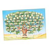 Maxbell Family Tree Diagram to Fill in Genealogy Blank Fillable Chart DIY Decor 60cmx90cm