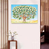 Maxbell Family Tree Diagram to Fill in Genealogy Blank Fillable Chart DIY Decor 60cmx90cm