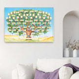 Maxbell Family Tree Diagram to Fill in Genealogy Blank Fillable Chart DIY Decor 60cmx90cm