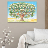 Maxbell Family Tree Diagram to Fill in Genealogy Blank Fillable Chart DIY Decor 60cmx90cm