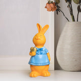 Maxbell Rabbit Bunny Figurine Crafts Sculpture Gift Decorative Cabinet Lawn Style A