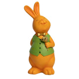 Maxbell Rabbit Bunny Figurine Crafts Sculpture Gift Decorative Cabinet Lawn Style D