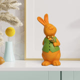 Maxbell Rabbit Bunny Figurine Crafts Sculpture Gift Decorative Cabinet Lawn Style D