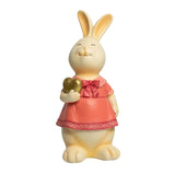 Maxbell Rabbit Bunny Figurine Crafts Sculpture Gift Decorative Cabinet Lawn Style E