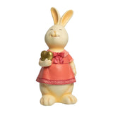 Maxbell Rabbit Bunny Figurine Crafts Sculpture Gift Decorative Cabinet Lawn Style E