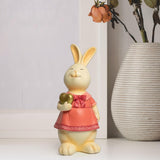 Maxbell Rabbit Bunny Figurine Crafts Sculpture Gift Decorative Cabinet Lawn Style E