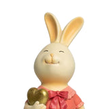 Maxbell Rabbit Bunny Figurine Crafts Sculpture Gift Decorative Cabinet Lawn Style E