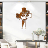Maxbell Crucifix Statue Jesus Wall Hanging Wooden Cross for Bedroom Home Living Room