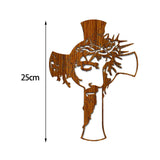 Maxbell Crucifix Statue Jesus Wall Hanging Wooden Cross for Bedroom Home Living Room