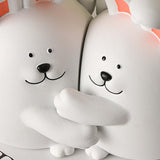 Maxbell Cute Animal Decorative Bookends Resin Animal Figurines for Cabinet Home Rabbit
