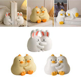 Maxbell Cute Animal Decorative Bookends Resin Animal Figurines for Cabinet Home Rabbit