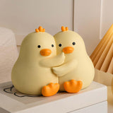 Maxbell Cute Animal Decorative Bookends Resin Animal Figurines for Cabinet Home Yellow Duck