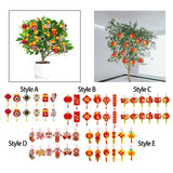 Maxbell 12 Pieces Chinese New Year Decorations Pendants for Party Office Bonsai Style A