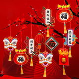Maxbell 12 Pieces Chinese New Year Decorations Pendants for Party Office Bonsai Style A