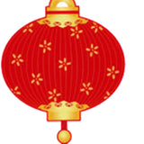 Maxbell 12 Pieces Chinese New Year Decorations Pendants for Party Office Bonsai Style B