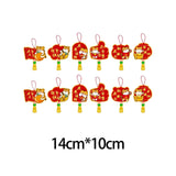 Maxbell 12 Pieces Chinese New Year Decorations Pendants for Party Office Bonsai Style C