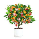 Maxbell 12 Pieces Chinese New Year Decorations Pendants for Party Office Bonsai Style D