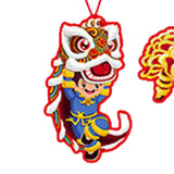 Maxbell 12 Pieces Chinese New Year Decorations Pendants for Party Office Bonsai Style D