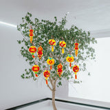 Maxbell 12 Pieces Chinese New Year Decorations Pendants for Party Office Bonsai Style E