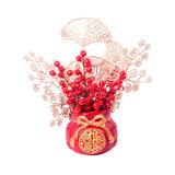 Maxbell Traditional Chinese New Year Pendant Potted Plant for Desk Office Decor