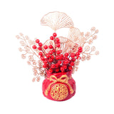 Maxbell Traditional Chinese New Year Pendant Potted Plant for Desk Office Decor