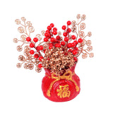 Maxbell Chinese New Year Decoration Ceramic Vase Durable for Table Centerpiece