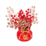 Maxbell Chinese New Year Decoration Ceramic Vase Durable for Table Centerpiece