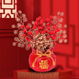 Maxbell Chinese New Year Decoration Ceramic Vase Durable for Table Centerpiece