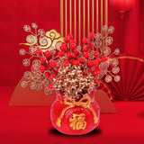 Maxbell Chinese New Year Decoration Ceramic Vase Durable for Table Centerpiece