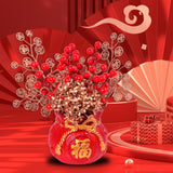 Maxbell Chinese New Year Decoration Ceramic Vase Durable for Table Centerpiece